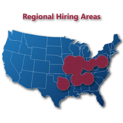 Regional Hiring Areas