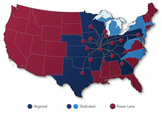 trucking map